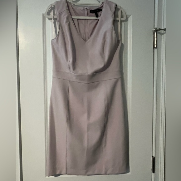 White House Black Market Light Lavender Lined Sleeveless Dress V-neck - Picture 2 of 9